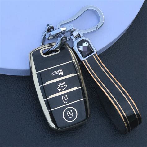 Button Tpu Car Remote Key Case Full Cover Fob Holder Shell For Kia