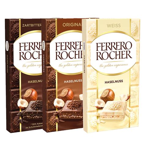 Jual Coklat Ferrero Rocher Chocolate Bar 90 Gr Hazelnut Haselnuss