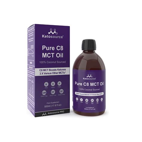 Ketosource Puhas MCT õli 500ml Atom Lifestyle