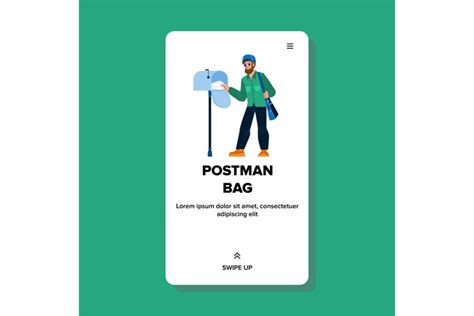 postman bag vector