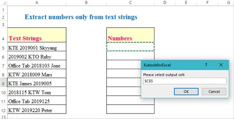 How To Extract Number Only From Text String In Excel