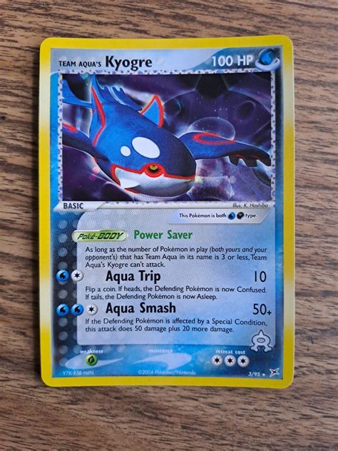 Team Aqua S Kyogre Holo Ultra Secret Rare Pokemon Card Hobbies Toys