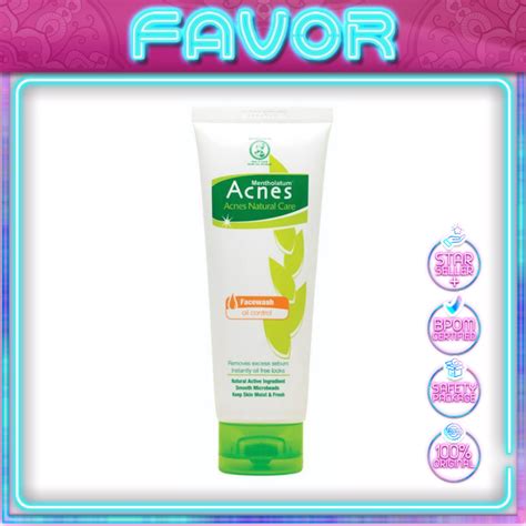 Jual Acnes Natural Care Face Wash Oil Control Gr Shopee Indonesia