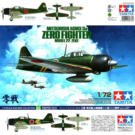 Tamiya 60785 Mitsubishi A6m3 3a Zero Fighter Model 22 Zeke Amt Modellismo