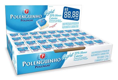 Queijo Polenguinho Light 17g 72 Unidades Polenghi Queijinho Pocket