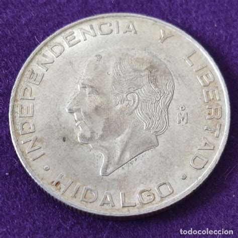 Moneda Mexico Hidalgo Pesos Plata Si Comprar Monedas