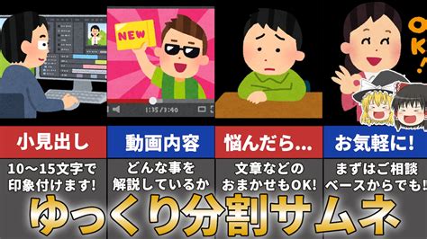 Youtubeのサムネイル作ります Youtubeでよく見るあの縦4分割スタイル！