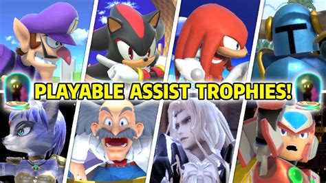 12 Playable Assist Trophy Mods For Super Smash Bros Ultimate Youtube