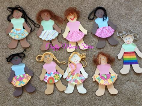 Crafty Moms Share Easy Paper Doll Clothes And Creations