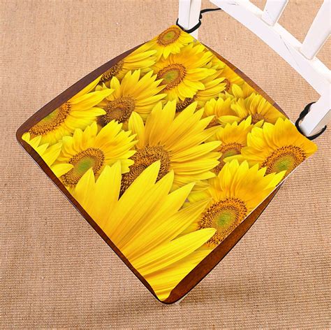 Zkgk Sunflower Lanscape Field Seat Pad Seat Cushion Chair Cushion Floor