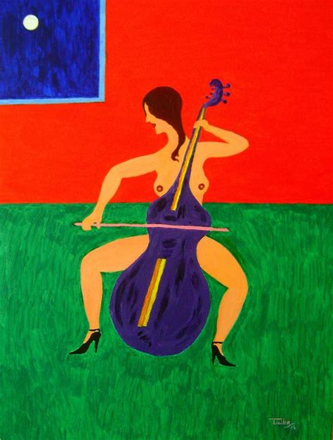 Woman Playing The Viola Painting By Tullio Mesi Saatchi Art