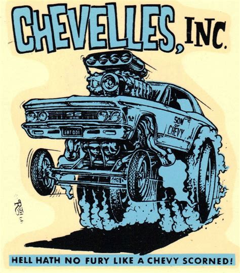 Ed Roth Decal Classic Cars Chevy Cool Car Drawings Big Daddy