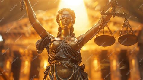 Premium Photo Statue Of Lady Justice Holding Scale Of Justice