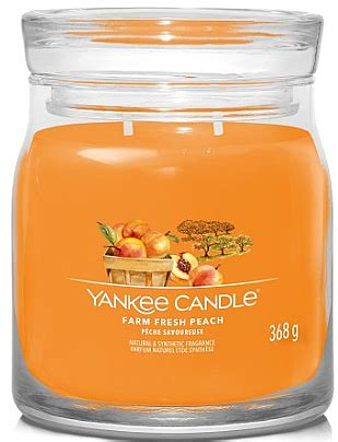 Yankee Candle Singnature Duftkerze Im Glas Farm Fresh Peach Mit 2