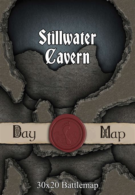 30x20 Battlemap Stillwater Cavern Seafoot Games Caverns Dungeon