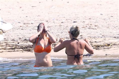 Chelsy Davy In Orange Bikini Gotceleb