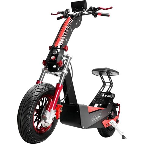 Scooter El Ctrico Honey Whale F Negro Rojo Honey Whale