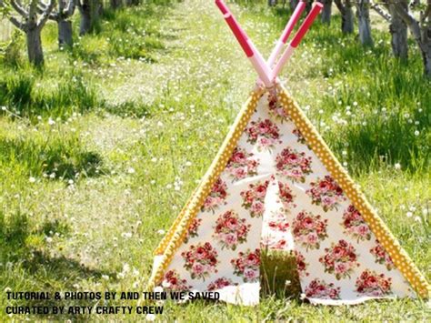 7 Easy DIY Kids Teepee Tutorials - Arty Crafty Crew