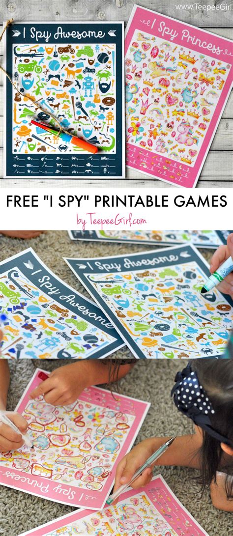 Free Printable I SPY Games