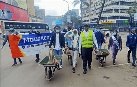 Nairobi City Clean Up Exercise By Nairobi Campus Mount Kenya University