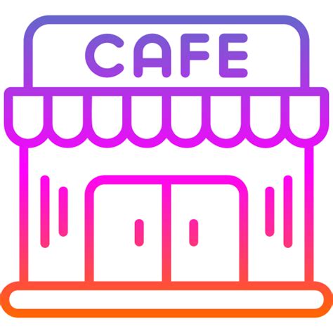 Cafe Generic Gradient Outline Icon