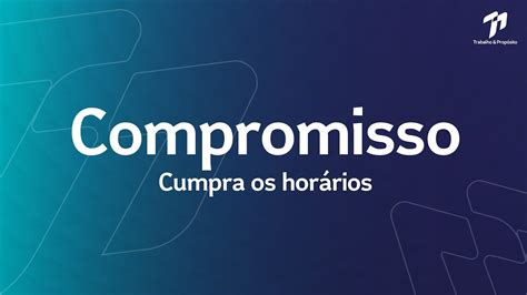 Compromisso Cumpra seus horários YouTube