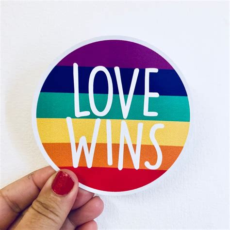 Love Wins Rainbow Vinyl Sticker Anthem Sticker Company