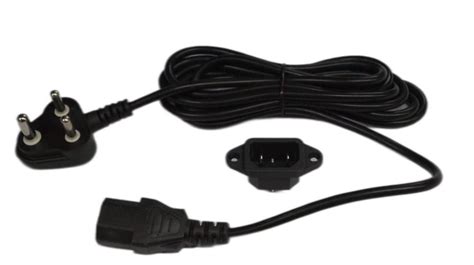 Black 3 Pin Computer Power Cable At Rs 40piece In Bhopal Id 2850088802312