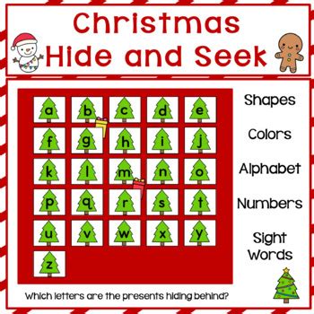 Christmas Hide And Seek Game Preschool By Ms Stephanie S Preschool