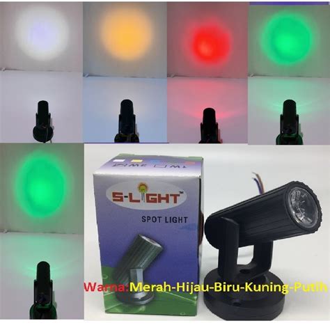 Jual Lampu Sorot Mini Led 1 Warna 1w Shopee Indonesia