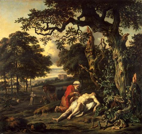 Parable Of The Good Samaritan Painting Jan Wijnants Oil Paintings