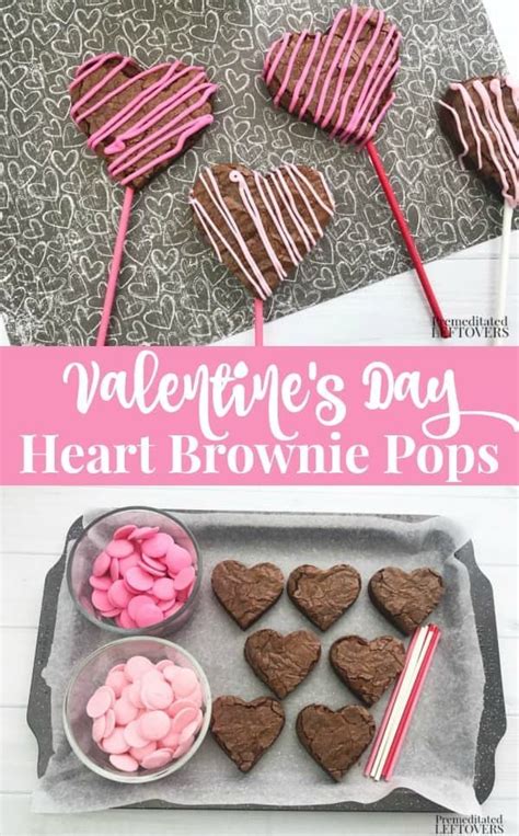 Sweet And Simple This Valentine S Day Heart Brownie Pops Recipe Is Great For Dessert School