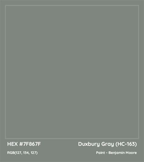 Benjamin Moore Duxbury Gray Hc 163 Paint Color Codes Similar Paints