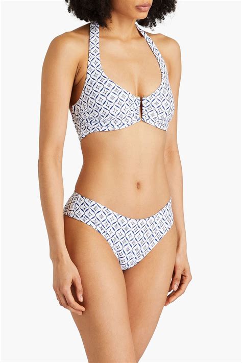 Heidi Klein Capri Printed Halterneck Bikini Top The Outnet