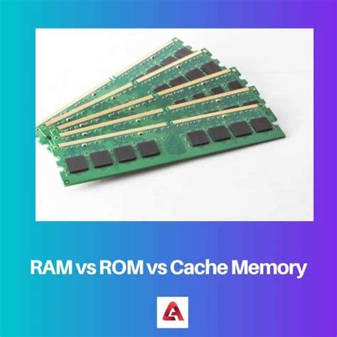 Ram Rom Vs Memoria Caché Diferencia Y Comparación