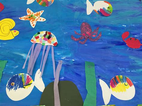 Nos arts plastiques sur la mer Ecole maternelle Jean Macé Brest