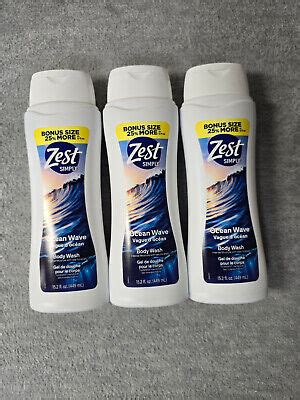 ZEST Moisturizing Sea Minerals OCEAN WAVE Body Wash 15 2 FL OZ 449ml