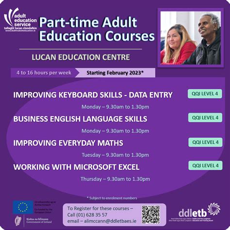 Lucan Improver Courses Starting In February 2023 Ddletb Adult