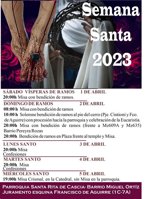 Semana Santa En Parroquia Santa Rita De Casia Arzobispado De Salta