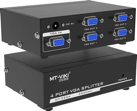 Mt Viki X Vga Splitter In Out Mirror Vga Video Audio On