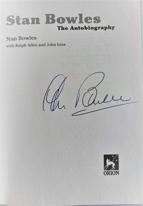 Stan Bowles: The Autobiography by Bowles, Stanley: Very Good Hardcover ...