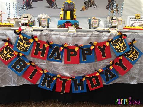 Transformers Birthday Party Ideas Photo 2 Of 19 Catch My Party