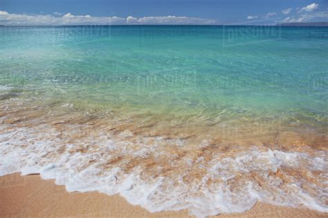 Clear Blue Water At Makenas Big Beach Maui Hawaii United States Of