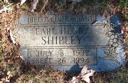 Earl Henry Shipley Memorial Find A Grave