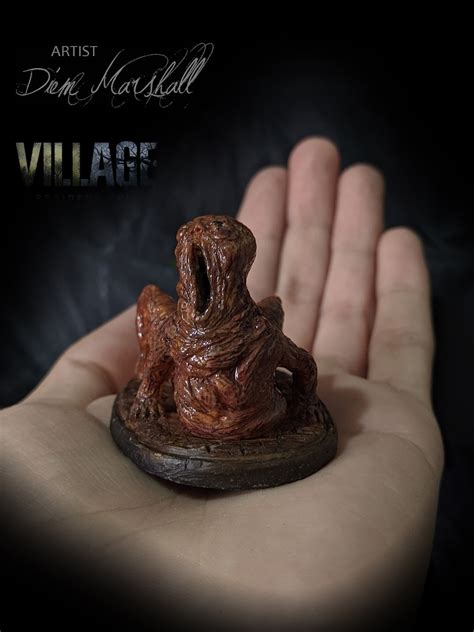 Resident Evil Miniature Revillage Figure Baby Fetus Miniature Resin ...