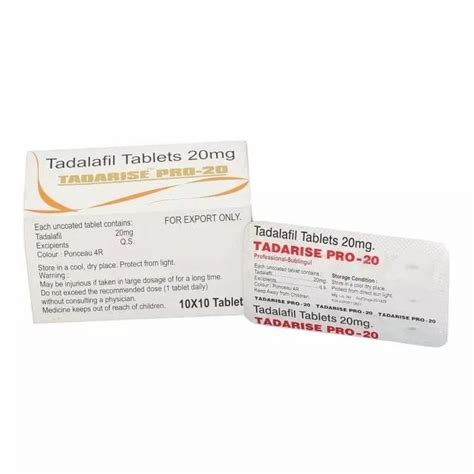 Tadarise Pro Mg Tablets At Rs Box Pharmaceutical Tablets In