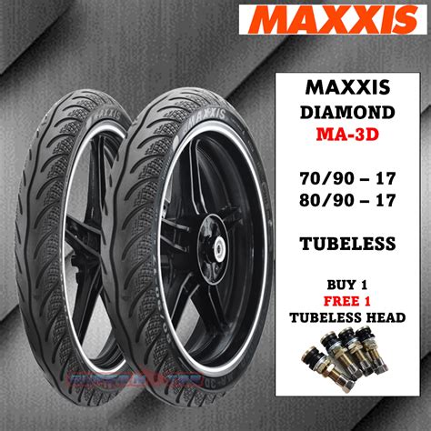 70 90 X 17 80 90 X 17 MAXXIS DIAMOND NEW MA 3DN TYRE TAYAR TUBELESS