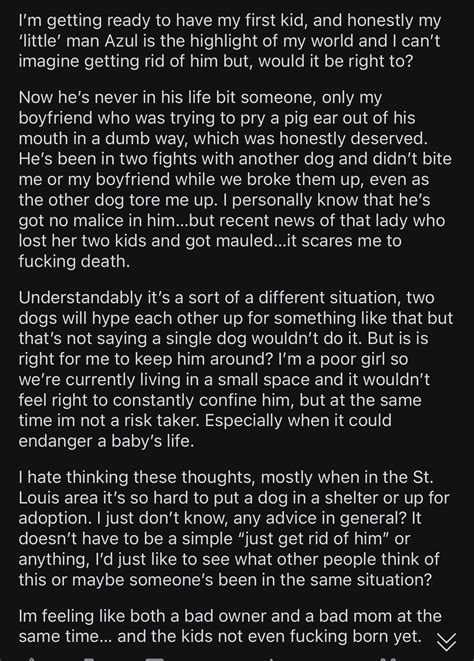 This Is So Sad And I’m Sure You Can Guess The Kind Of Advice She’s Getting R Banpitbulls