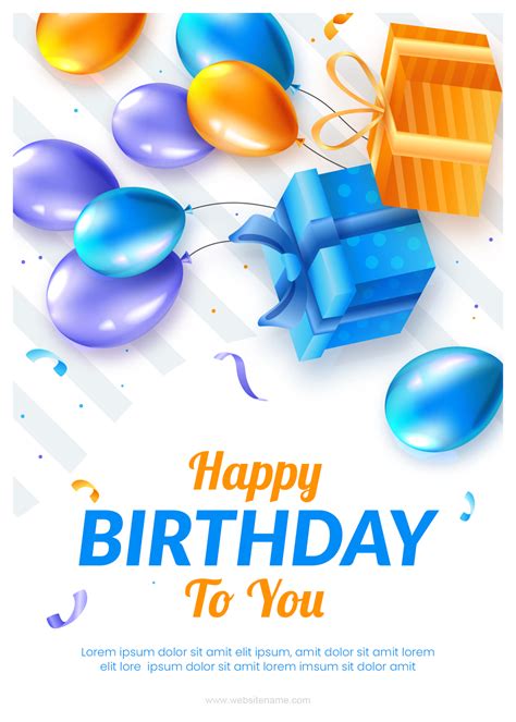 Birthday Gift Card Templates for Word | Edit Print & Send