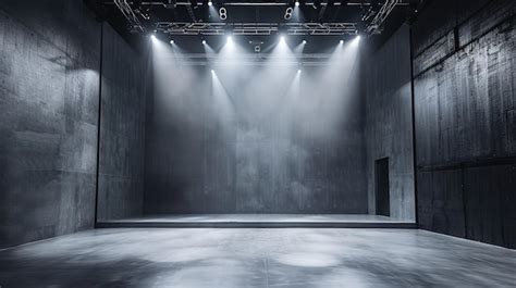 Premium Photo | Graytoned concert stage backdrop minimalist yet ...